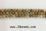 COP1670 15.5 inches 6mm round yellow opal gemstone beads