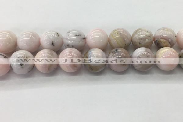 COP1709 15.5 inches 20mm round natural pink opal gemstone beads