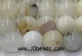 COP1725 15.5 inches 6mm round white opal beads wholesale