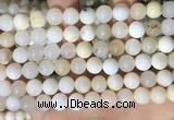 COP1755 15.5 inches 10mm round natural white opal gemstone beads