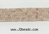 COP1820 15.5 inches 4mm round Chinese pink opal gemstone beads wholesale