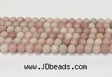 COP1822 15.5 inches 8mm round Chinese pink opal gemstone beads wholesale