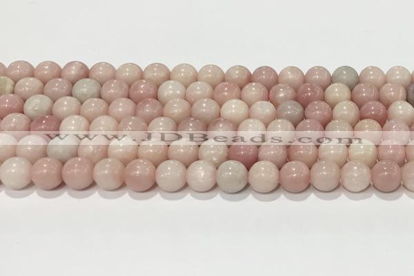 COP1822 15.5 inches 8mm round Chinese pink opal gemstone beads wholesale