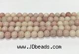 COP1823 15.5 inches 10mm round Chinese pink opal gemstone beads wholesale