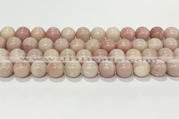 COP1824 15.5 inches 12mm round Chinese pink opal gemstone beads wholesale