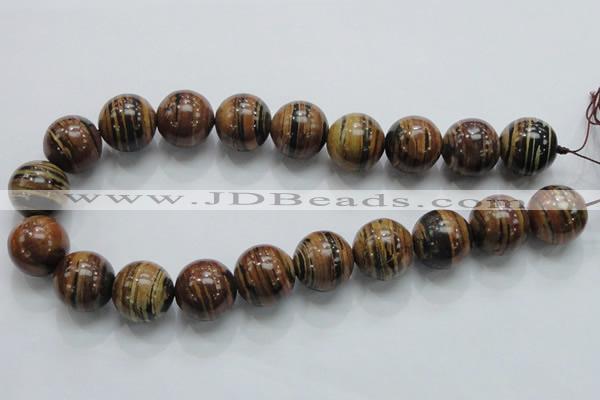 COP200 15.5 inches 20mm round natural brown opal gemstone beads