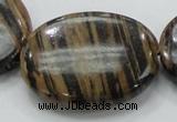 COP235 15.5 inches 30*40mm oval natural brown opal gemstone beads