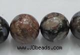 COP250 15.5 inches 20mm round natural grey opal gemstone beads