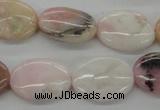 COP26 15*20mm oval natural pink opal gemstone beads Wholesale