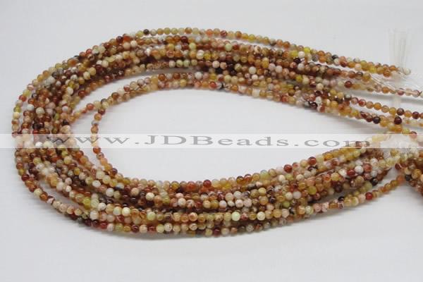 COP300 15.5 inches 4mm round brandy opal gemstone beads wholesale