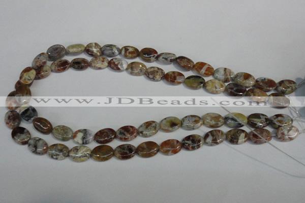 COP315 15.5 inches 10*14mm oval brandy opal gemstone beads wholesale