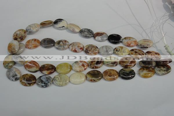 COP317 15.5 inches 15*20mm oval brandy opal gemstone beads wholesale