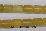 COP339 15.5 inches 10*12mm tube yellow opal gemstone beads