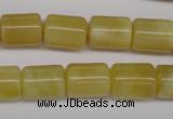 COP340 15.5 inches 10*14mm tube yellow opal gemstone beads