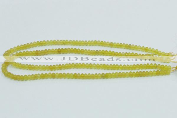 COP350 15.5 inches 4*6mm rondelle yellow opal gemstone beads wholesale