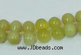 COP355 15.5 inches 8*16mm bone shape yellow opal gemstone beads