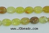 COP360 15.5 inches 8*10mm oval yellow opal gemstone beads wholesale