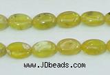 COP361 15.5 inches 9*12mm oval yellow opal gemstone beads wholesale