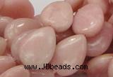 COP424 15.5 inches 12*18mm flat teardrop Chinese pink opal gemstone beads