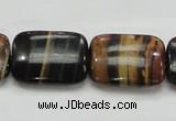 COP433 15.5 inches 18*25mm rectangle natural brown opal gemstone beads