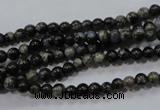 COP451 15.5 inches 4mm round natural grey opal gemstone beads