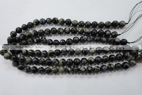 COP454 15.5 inches 10mm round natural grey opal gemstone beads