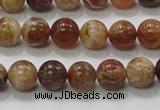 COP502 15.5 inches 10mm round natural red opal gemstone beads