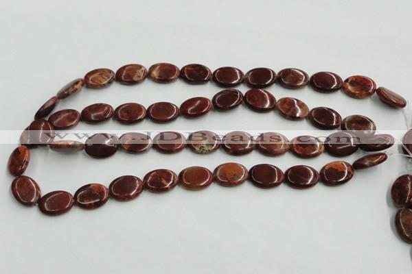 COP522 15.5 inches 13*18mm oval red opal gemstone beads wholesale