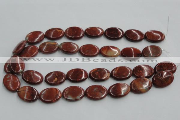 COP523 15.5 inches 18*25mm oval red opal gemstone beads wholesale