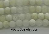 COP920 15.5 inches 4mm round white opal gemstone beads