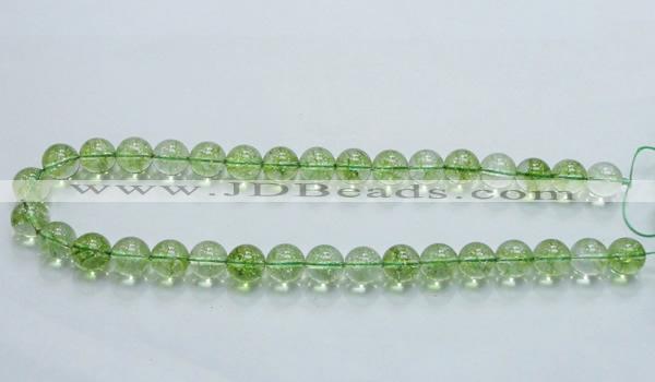 COQ06 16 inches 14mm round dyed olive quartz beads wholesale