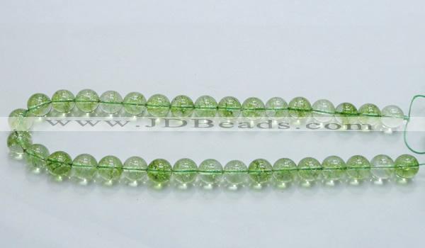 COQ07 16 inches 16mm round dyed olive quartz beads wholesale