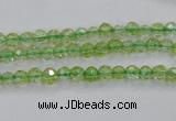 COQ11 16 inches 6mm faceted round dyed olive quartz beads wholesale