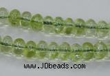 COQ20 16 inches 5*10mm rondelle dyed olive quartz beads wholesale