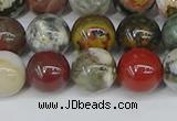 COS223 15.5 inches 10mm round ocean stone beads wholesale