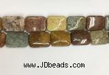 COS256 15.5 inches 22*30mm rectangle ocean stone beads wholesale