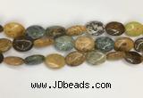 COS258 15.5 inches 10*14mm oval ocean stone beads wholesale