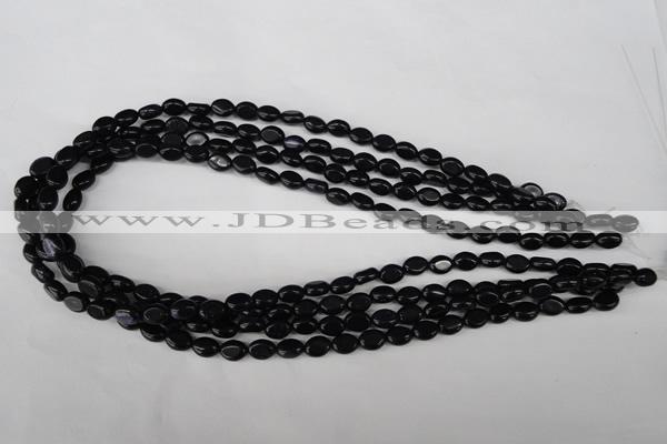 COV02 15.5 inches 6*8mm oval blue goldstone beads wholesale