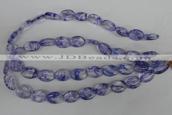 COV143 15.5 inches 13*18mm oval watermelon blue beads wholesale