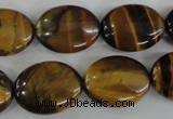 COV151 15.5 inches 15*20mm oval yellow tiger eye beads wholesale