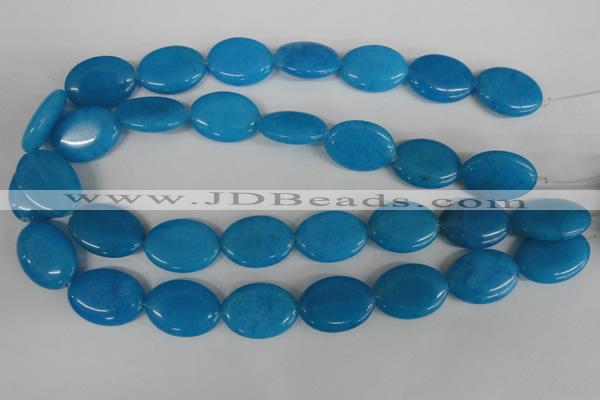 COV161 15.5 inches 18*25mm oval candy jade beads wholesale