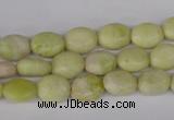 COV29 15.5 inches 8*10mm oval lemon jade gemstone beads wholesale