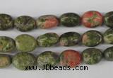 COV38 15.5 inches 8*10mm oval unakite gemstone beads wholesale