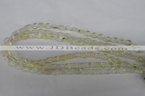 COV41 15.5 inches 8*10mm oval watermelon yellow beads wholesale