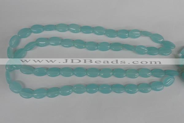 COV61 15.5 inches 10*14mm oval candy jade beads wholesale