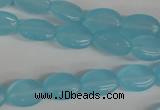 COV62 15.5 inches 10*14mm oval candy jade beads wholesale