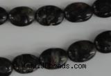 COV71 15.5 inches 10*14mm oval plum blossom jade beads wholesale