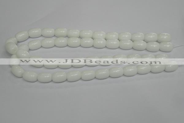 CPB12 15.5 inches 12*16mm drum white porcelain beads wholesale