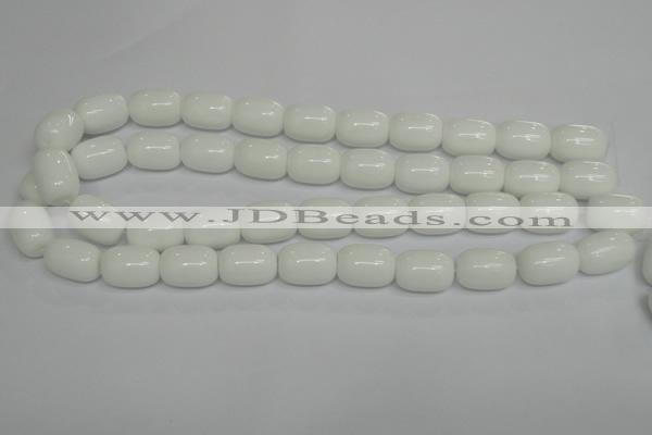 CPB14 15.5 inches 13*18mm drum white porcelain beads wholesale