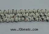 CPB551 15.5 inches 6mm round Painted porcelain beads